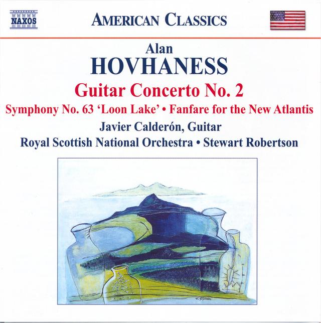 Album cover art for Guitar Concerto No. 2 • Symphony No. 63 'Loon Lake' • Fanfare For The New Atlantis