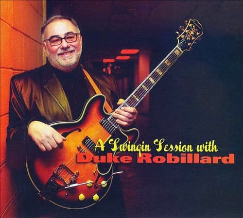 Album cover art for A Swingin' Session With Duke Robillard