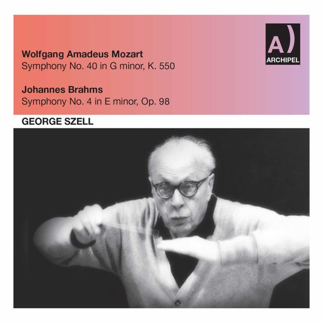 Album cover art for Wolfgang Amadeus Mozart: Symphony No. 40 In G Minor, K. 550 - Johannes Brahms : Symphony No. 4 In E Minor, Op. 98
