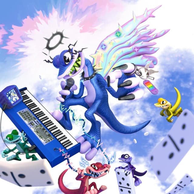 Album cover art for all lizards go to heaven!!!
