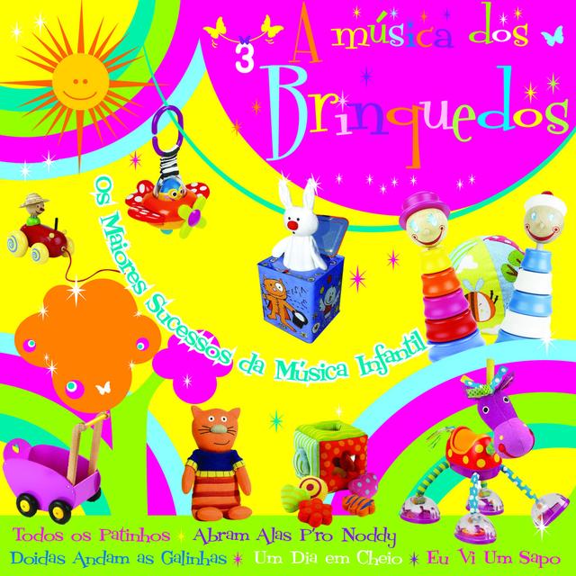 Album cover art for A Música Dos Brinquedos Volume 3. Os Maiores Sucessos Da Música Infantil