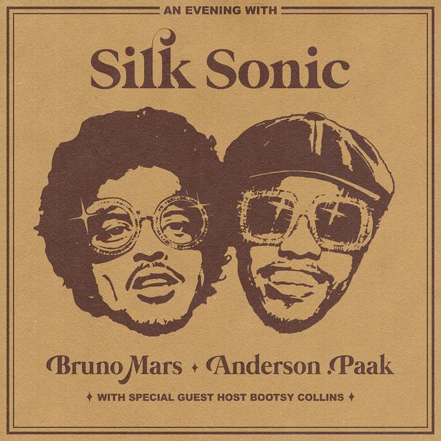 Album cover art for An Evening with Silk Sonic