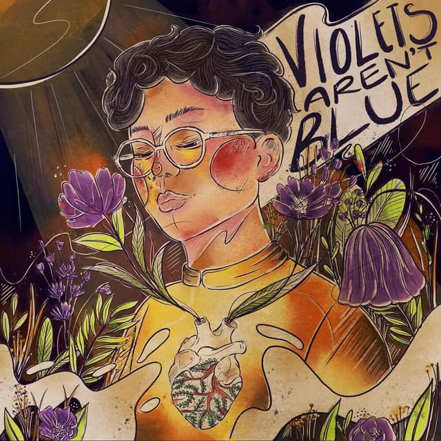 Album cover art for Violets Aren't Blue