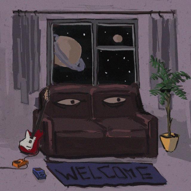 Album cover art for some junk tapes from outer space