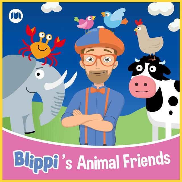 Album cover art for Blippi's Animal Friends