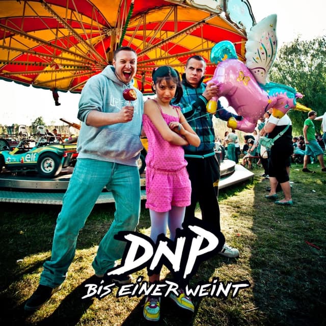 Album cover art for Bis einer weint