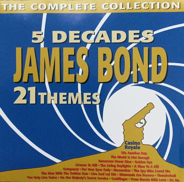 Album cover art for 5 Decades James Bond 21 Themes