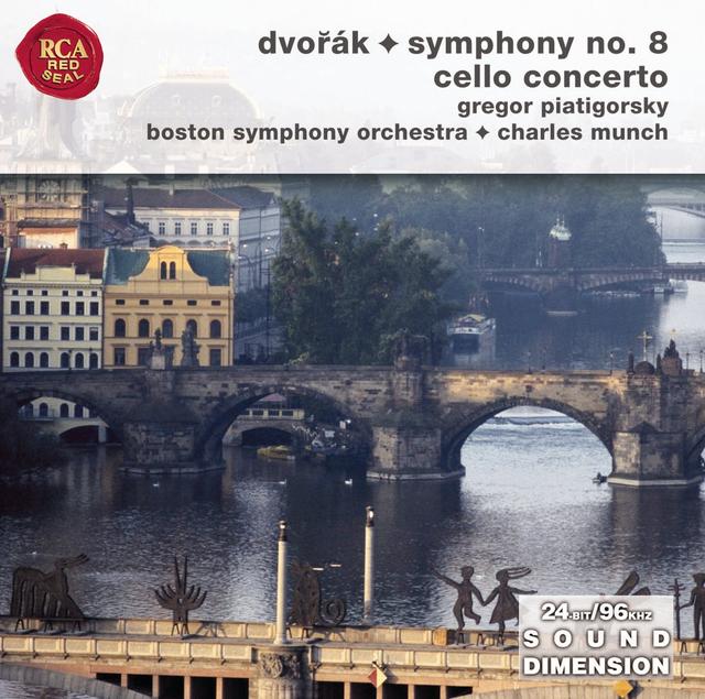 Album cover art for Dvorak Symphony No. 8; Cello Concerto