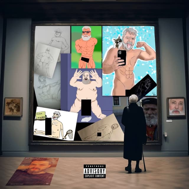 Album cover art for idős hölgyek <3