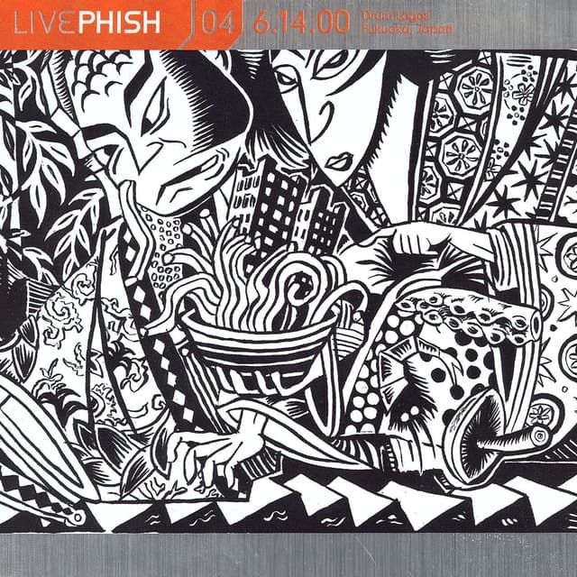 Album cover art for Live Phish, Vol. 4 6/14/00 (Drum Logos, Fukuoka, Japan)