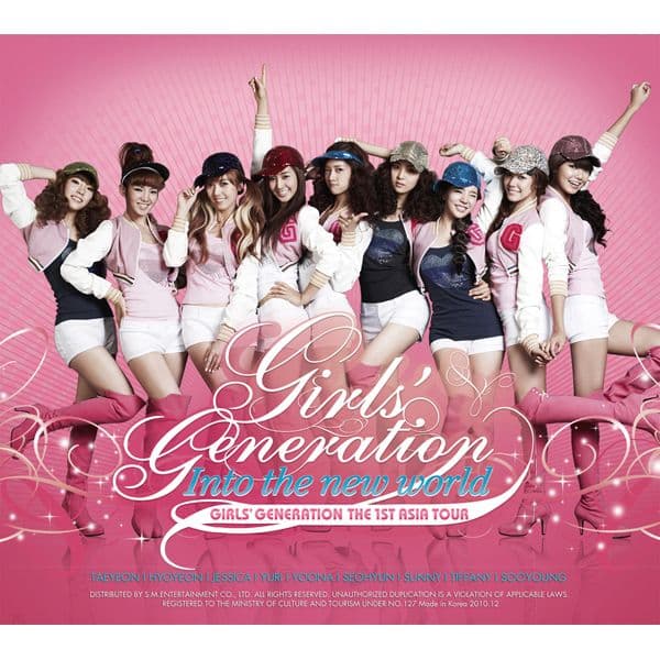 Album cover art for The 1st Asia Tour Concert 'Into The New World'