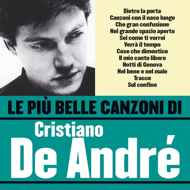 Album cover art for Le più belle canzoni di Cristiano De André