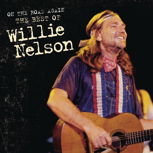 Album cover art for On the Road Again: The Best of Willie Nelson