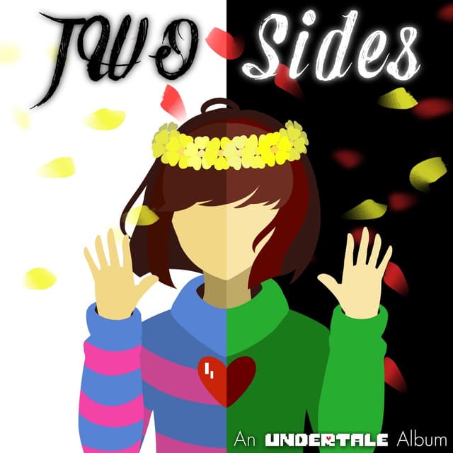 Album cover art for Two Sides - An Undertale Tribute Album