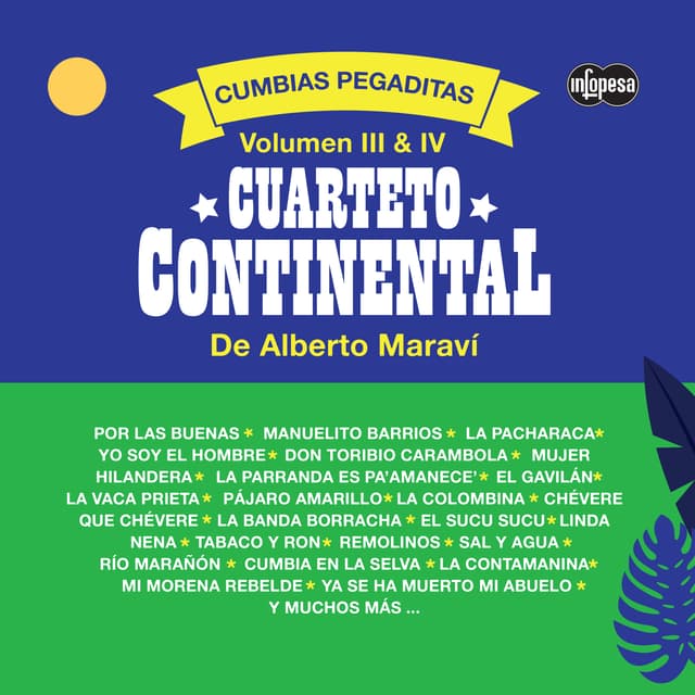 Album cover art for Cumbias Pegaditas Volumen 3 & 4