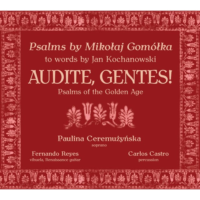 Album cover art for Audite, gentes! Psalms of the Golden Age