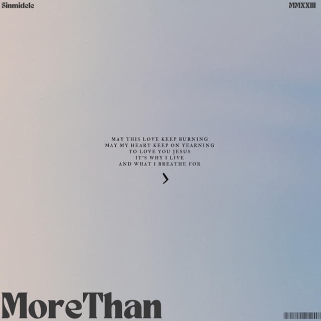 Album cover art for More Than (Live Acoustic Version)