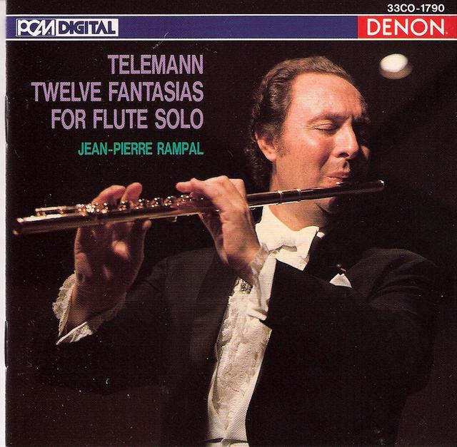 Album cover art for Telemann: Twelve Fantasias for Flute Solo