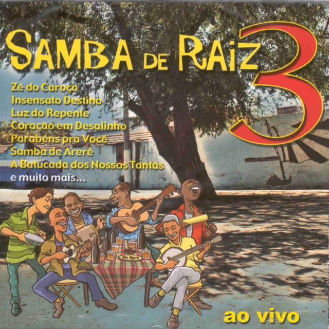 Album cover art for Samba de Raiz - Ao Vivo, Vol. 3
