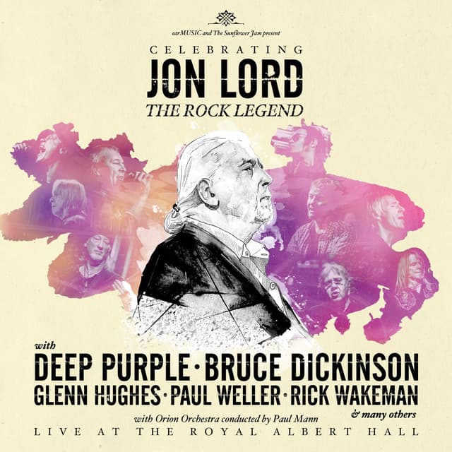 Album cover art for Celebrating Jon Lord The Rock Legend