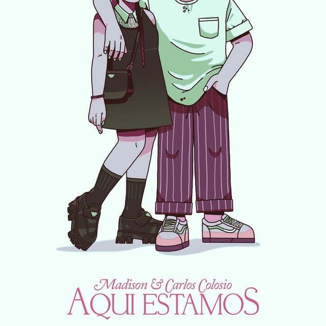 Album cover art for Aqui Estamos