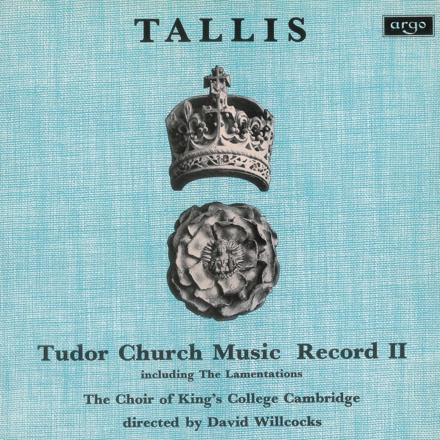 Tudor Church Music Record II (Including the Lamentations)