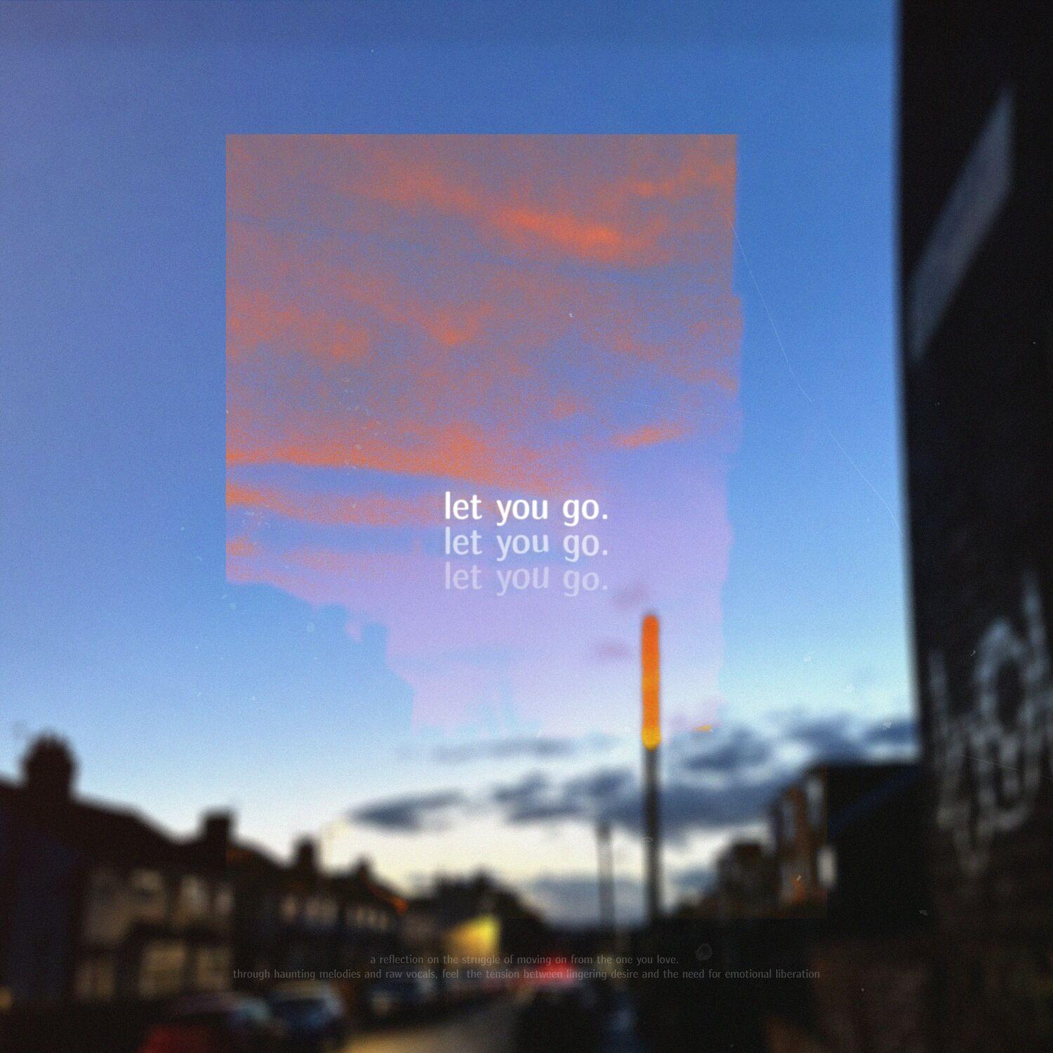 Lyric cover art as blurred background