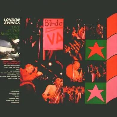 Album cover art for London Swings 'Live at the Marquee Club'