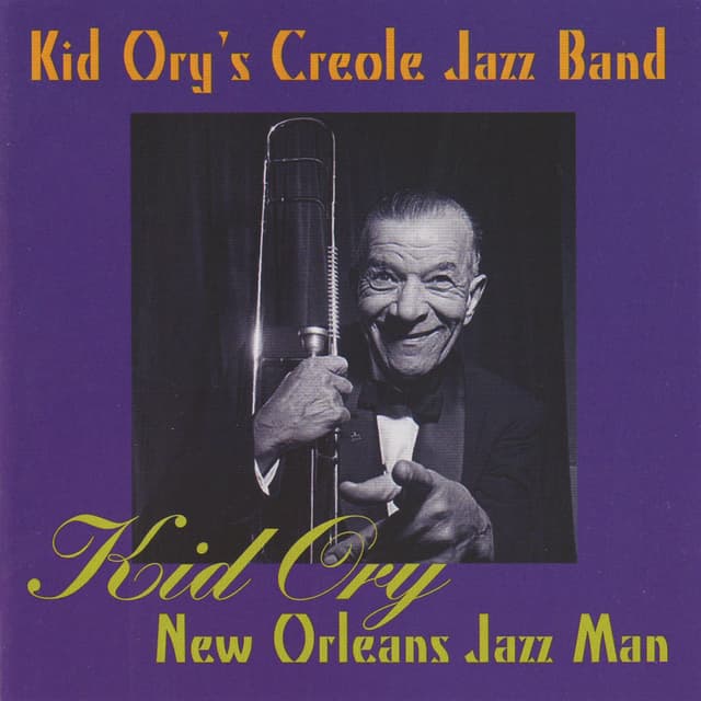 Album cover art for Kid Ory New Orleans Jazz Man