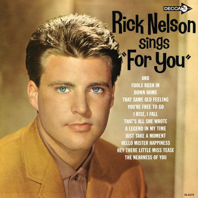 Album cover art for Rick Nelson Sings for You