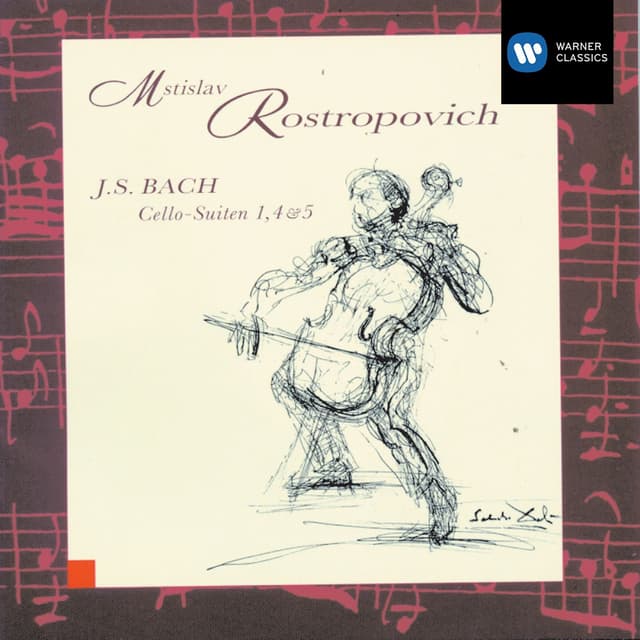 Album cover art for Bach : Cello Suites 1, 4 & 5