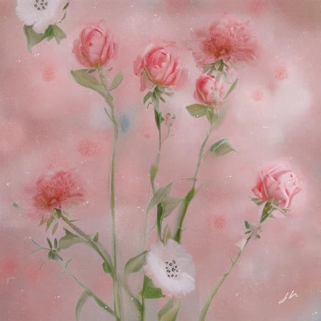 Album cover art for with love, always ♡