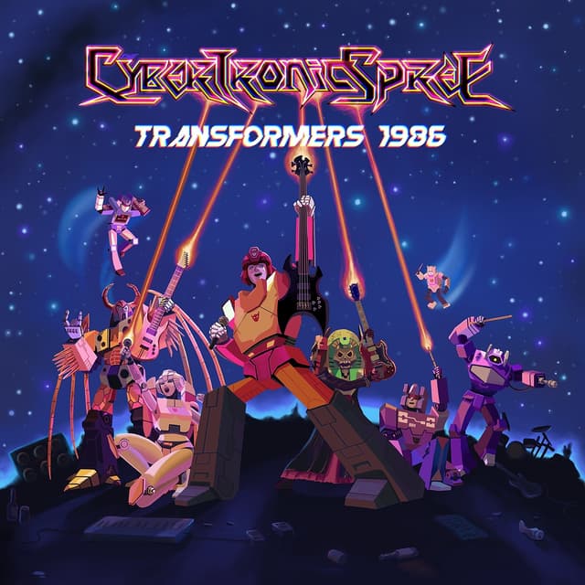 Album cover art for Transformers 1986