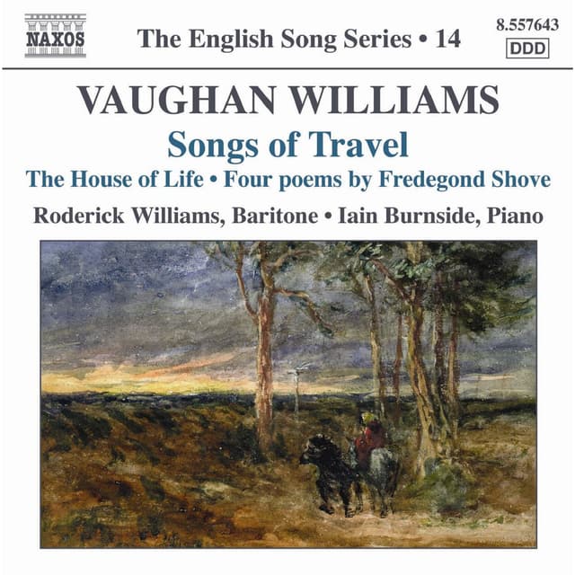 Album cover art for Vaughan Williams: Songs Of Travel / The House Of Life (english Song, Vol. 14)