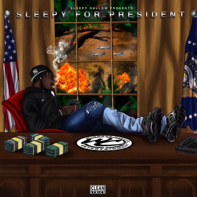 Album cover art for Sleepy Hallow Presents: Sleepy for President