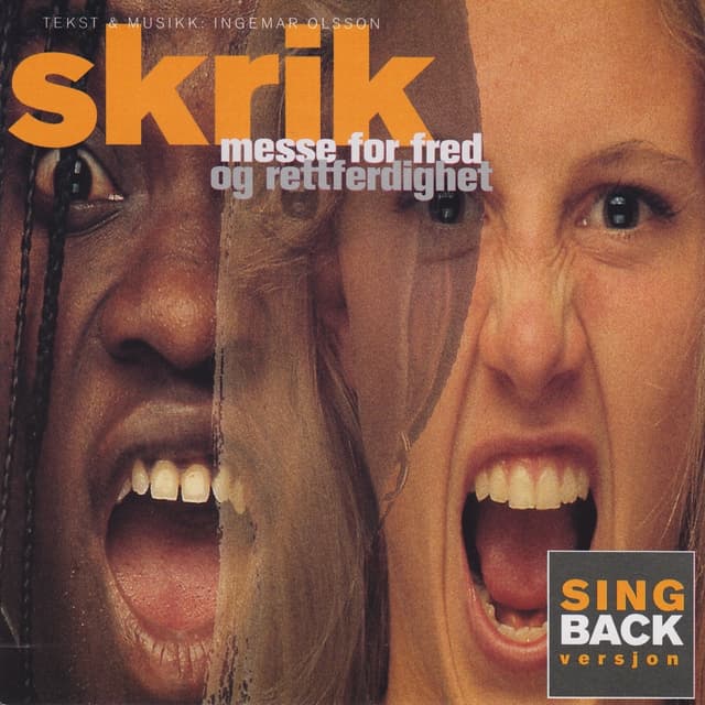 Album cover art for Skrik - Messe For Fred Og Rettferdighet