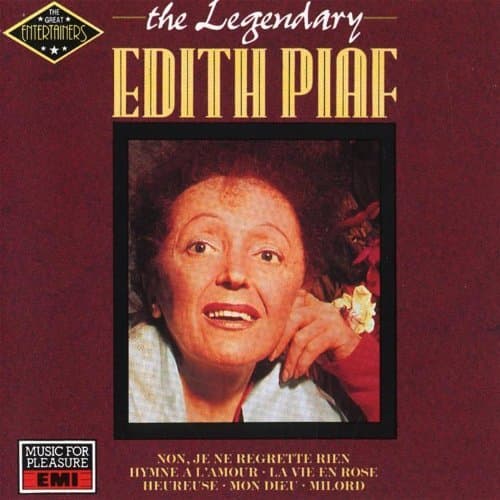 Album cover art for The Legendary Édith Piaf