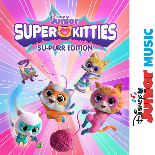 Album cover art for Disney Junior Music: SuperKitties Su-Purr Edition
