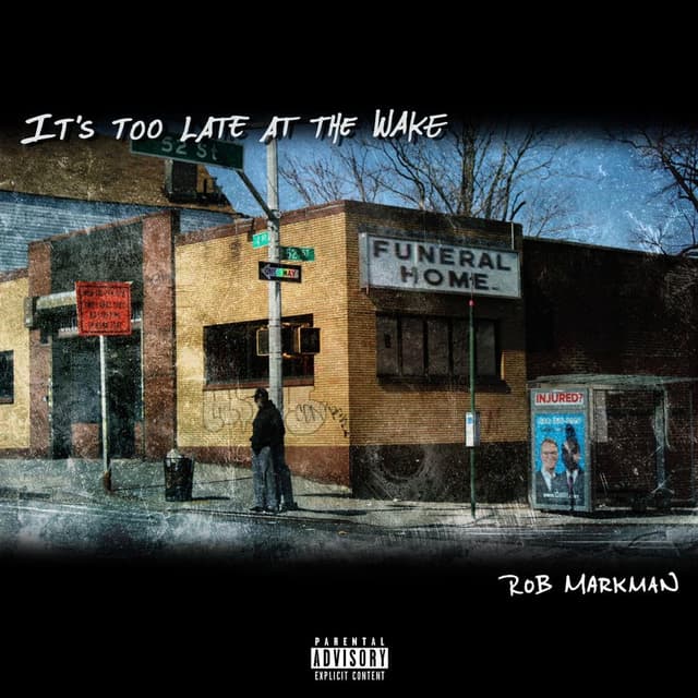 Album cover art for It's Too Late at the Wake