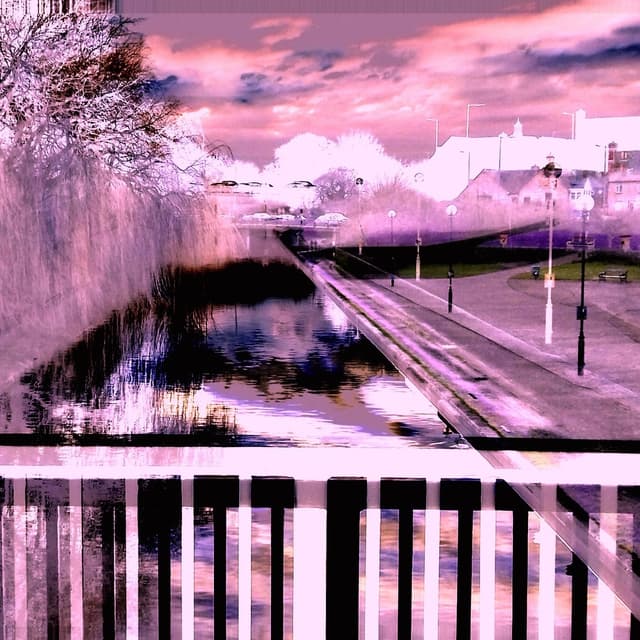Album cover art for pink sky overflow