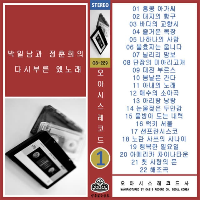 Album cover art for 박일남과 정훈희의 다시부른 옛노래