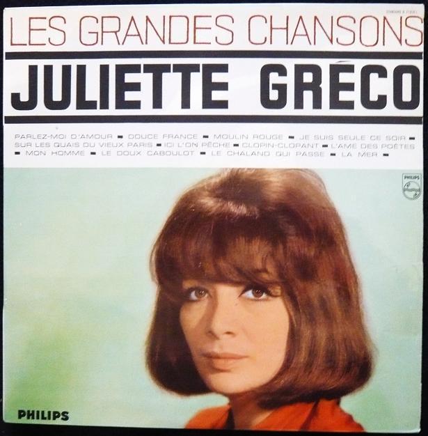 Album cover art for Les Grandes Chansons de Juliette Gréco