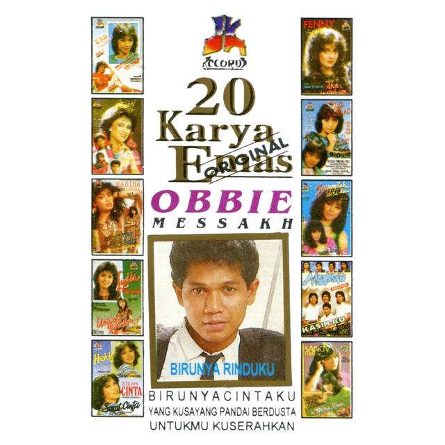 Album cover art for 20 Karya Emas Obbie Messakh Birunya Rinduku