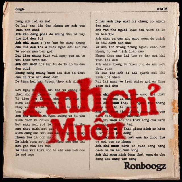 Album cover art for Anh Chỉ Muốn