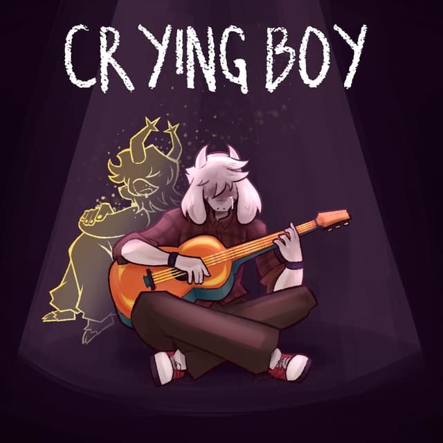 Album cover art for Crying Boy - A Deltarune Dessriel Song