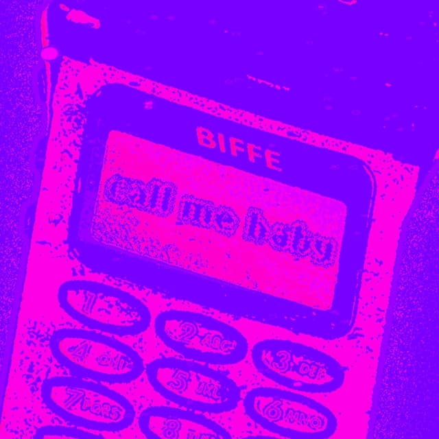 Album cover art for call me baby