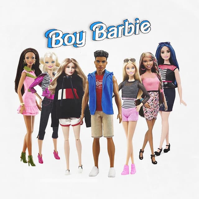 Album cover art for Boy Barbie