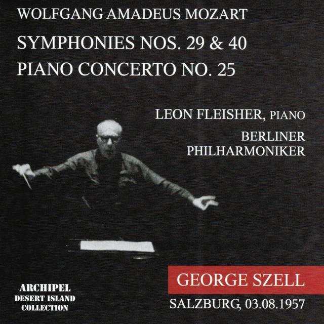 Album cover art for Wolfgang Amadeus Mozart : Simphonies Nos. 29 And 40, Piano Concerto No. 25