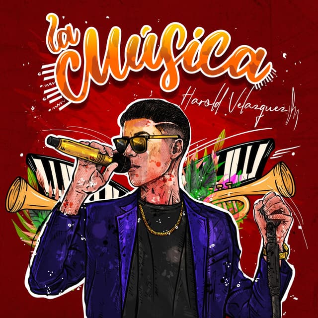 Album cover art for La Música