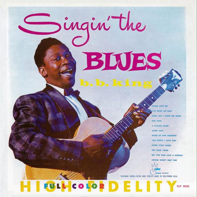 Album cover art for Singin' The Blues